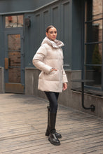 Load image into Gallery viewer, Arden Genuine Rex Rabbit Fur Down Insulated Coat