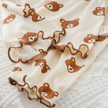 Load image into Gallery viewer, Summer Bear Pajama Set for Baby Girls (T-shirt & Shorts) - # BAAA81810011