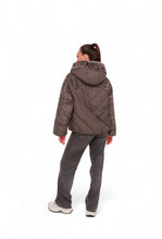 Load image into Gallery viewer, Montana Eco-Fur Down Coat in Grey