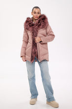 Load image into Gallery viewer, Genuine Silver Fox Fur Trim Down Insulated Parka