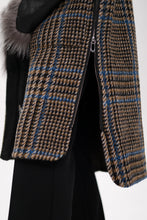 Load image into Gallery viewer, Saga®Furs Silver Fox Wool Alpaca Coat