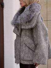 Load image into Gallery viewer, Ares Genuine Fur Trim Down Fill Mohair Parka
