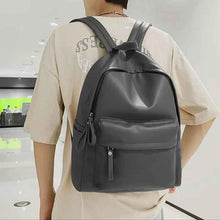 Load image into Gallery viewer, Elegant Leather Backpack Bag : With Fancy Zipper