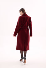 Load image into Gallery viewer, Denise Cashmere Blend Overcoat in Bordeaux