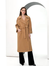 Load image into Gallery viewer, Monique Tailored Cashmere Wool Blend Coat in Bluff