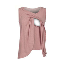 Load image into Gallery viewer, European American Round Neck Sleeveless Maternity Dress - # BAGE211510115-NURSG