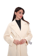 Load image into Gallery viewer, Premium 100% Australian Merino Wool Coat in Marshmallow