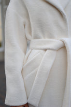 Load image into Gallery viewer, Eco Fur Wool Blend Coat in White