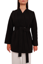 Load image into Gallery viewer, Opéra Cashmere Blend Overcoat in Black