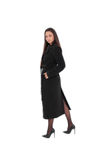 Load image into Gallery viewer, Justine Cashmere Blend Overcoat in Black, 100cm