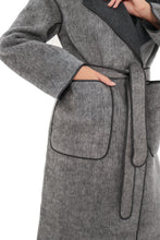 Load image into Gallery viewer, Genuine Silver Fox Virgin Wool Coat