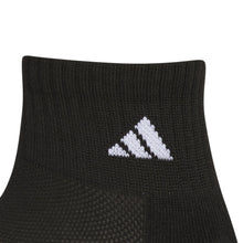 Load image into Gallery viewer, adidas Athletic Cushioned Quarter Socks (6-Pair) for Kids, Boys and Girls, Above The Ankle Fit, Durable Fabric Medium Black/Onix Grey/White - # BOAA12810002