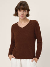 Load image into Gallery viewer, Premium Cashmere Blend Hand-Finished Seamless V-Neck Sweater SURI