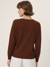 Load image into Gallery viewer, Premium Cashmere Blend Hand-Finished Seamless V-Neck Sweater SURI