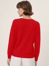 Load image into Gallery viewer, Premium Cashmere Blend Hand-Finished Seamless V-Neck Sweater SURI