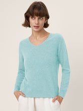 Load image into Gallery viewer, Premium Cashmere Blend Hand-Finished Seamless V-Neck Sweater SURI