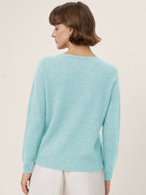 Load image into Gallery viewer, Premium Cashmere Blend Hand-Finished Seamless V-Neck Sweater SURI