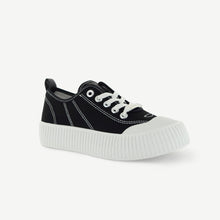 Load image into Gallery viewer, COURT ROYALE: VULCANIZED COURT SHOE - BLACK/WHITE