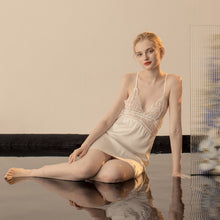 Load image into Gallery viewer, Luxurious Lace Satin Bridal Lingerie Set with Nightgown & Robe - 7 Colors Next Day Shipping