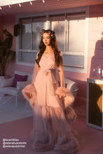 Load image into Gallery viewer, 2-Layer Thick Feather Tulle Robe Set โ Luxury Photoshoot / Holiday Glam Gown (Multi-Color)