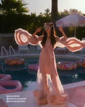 Load image into Gallery viewer, 2-Layer Thick Feather Tulle Robe Set โ Luxury Photoshoot / Holiday Glam Gown (Multi-Color)