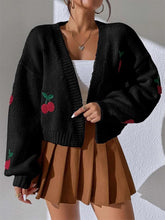 Load image into Gallery viewer, Embroidered Loose Fit Cardigan Knit Sweater | NCS