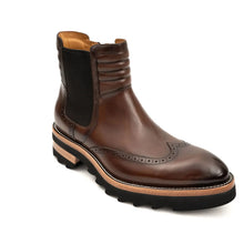 Load image into Gallery viewer, Espresso Brogue Lug Sole Chelsea
