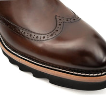 Load image into Gallery viewer, Espresso Brogue Lug Sole Chelsea