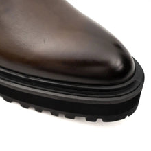 Load image into Gallery viewer, Espresso Leather Platform Chelsea