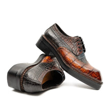 Load image into Gallery viewer, Exotic Crocodile Leather Derby Shoes