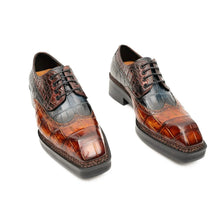 Load image into Gallery viewer, Exotic Crocodile Leather Derby Shoes