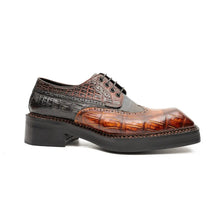 Load image into Gallery viewer, Exotic Crocodile Leather Derby Shoes