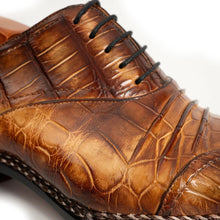 Load image into Gallery viewer, Exotic Nile Crocodile Norwegian Oxford 8001 Brown
