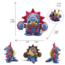 Load image into Gallery viewer, 24 Pcs Pokemon Pikachu Cosplay Toys Charizard Snorlax Garchomp Tyranitar Hydreigon Anime Stuffed Plush Cartoon Peluche Dolls - # BOT&G512610001