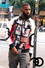 Load image into Gallery viewer, F1028 Narco 8 Ball Varsity Jacket - Red