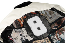 Load image into Gallery viewer, F1028 Narco 8 Ball Varsity Jacket - Black