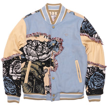 Load image into Gallery viewer, F1034 Cashay Varsity Jacket - Blue