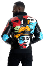 Load image into Gallery viewer, F1037 EL JEFE Vegan Leather Jacket - Black