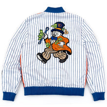 Load image into Gallery viewer, F1047 Earners League Satin Varsity Jacket - White