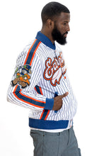 Load image into Gallery viewer, F1047 Earners League Satin Varsity Jacket - White
