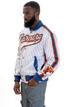 Load image into Gallery viewer, F1047 Earners League Satin Varsity Jacket - White