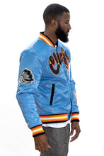 Load image into Gallery viewer, F1057 Chiefs Satin Varsity Jacket - Blue