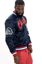 Load image into Gallery viewer, F1057 Chiefs Satin Varsity Jacket - Navy