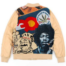Load image into Gallery viewer, F1059 BLOW Wool Varsity Jacket - Khaki