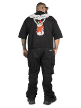 Load image into Gallery viewer, F111 La Perla Vintage Crop Tee - Black