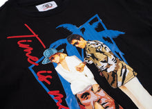 Load image into Gallery viewer, F128 Time is Money Tapestry Tee - Black