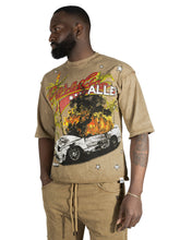 Load image into Gallery viewer, F132 Motion Sickness Cropped Tee - Mocha
