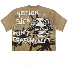 Load image into Gallery viewer, F132 Motion Sickness Cropped Tee - Mocha