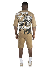 Load image into Gallery viewer, F132 Motion Sickness Cropped Tee - Mocha
