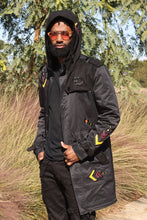 Load image into Gallery viewer, F1334 Jovan Aztec Weather Proof Coat - Black